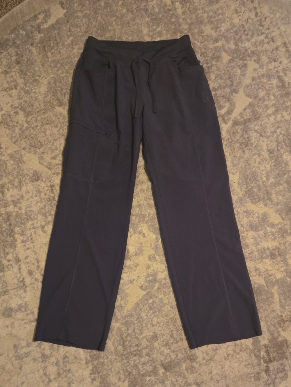 Cherokee Infinity Grey Drawstring Women's Straight Leg Scrub Pants